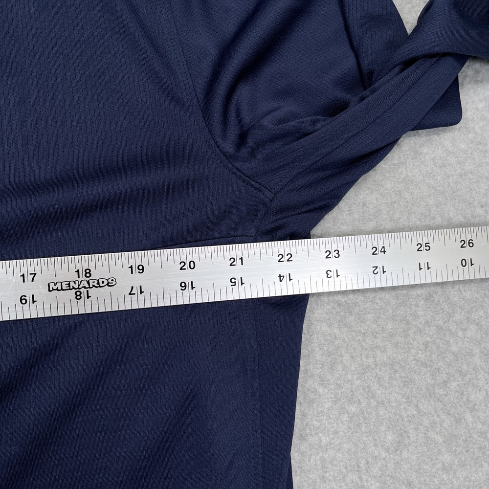 Masters Tech Quarter Zip Pullover Mens XL Navy Blue Augusta National Golf MT7440 - Picture 4 of 12
